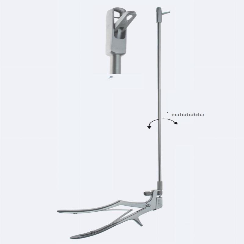 Зажими, хірургічні, ректальні, біопсійні, поворотні, прямі, діаметр 4 мм, робоча довжина 420 мм. Бренд - Asanus Medizintechnik Gmb, Німеччина